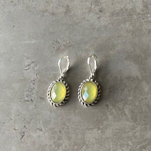 NWOT yellow cats eye Earrings
